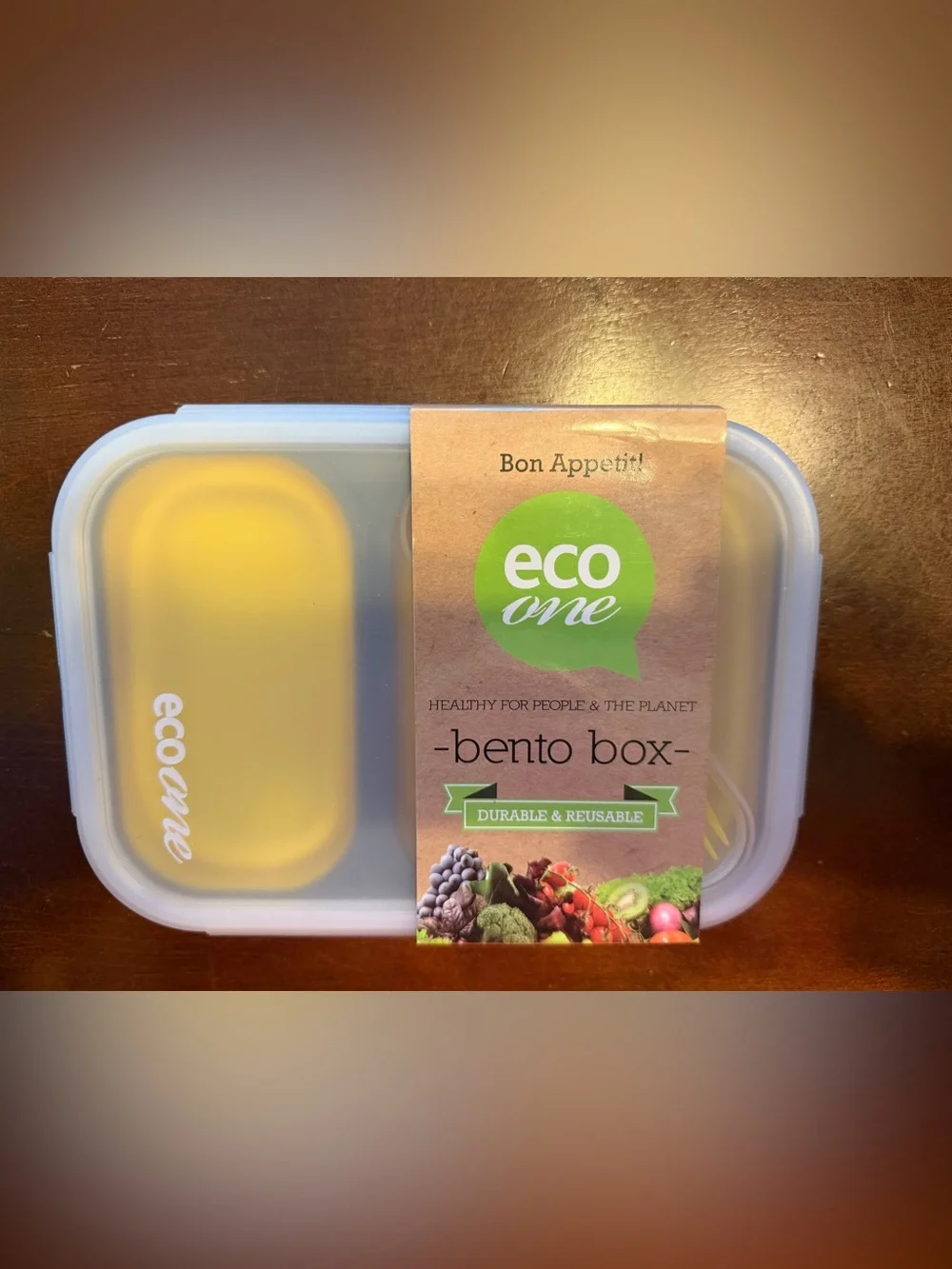 *Lot of 3* Bento Box Lunch Container - Yellow, Green, Pink